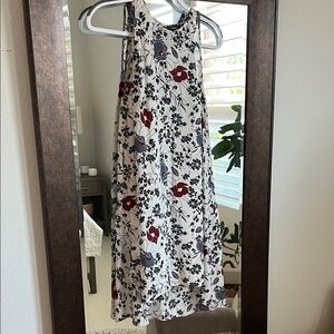 Theory Black and Red Floral Dress